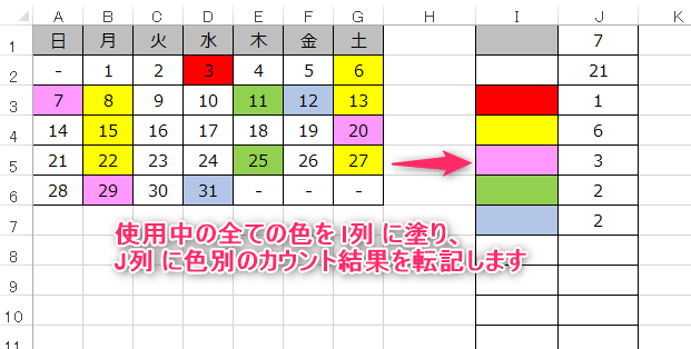 エクセルマクロ 色付きセルをカウント 作業効率アップの方法 Kirinote Com