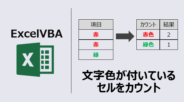 エクセルマクロ 文字色が付いているセルをカウント 動画あり Kirinote Com