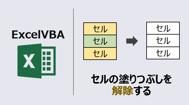 エクセルマクロ】セルの塗りつぶしを解除する：動画あり  kirinote.com